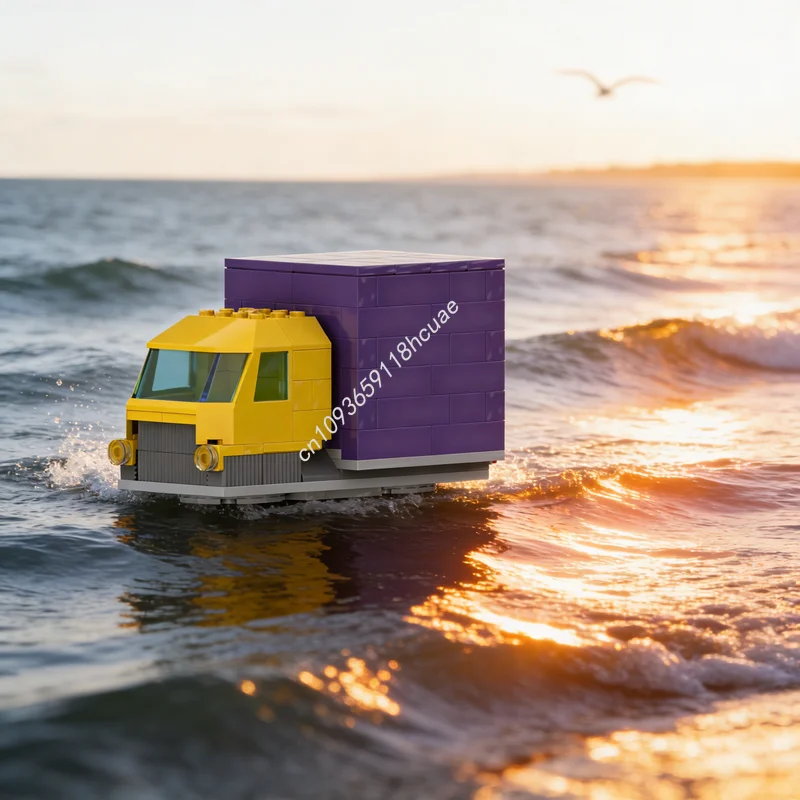 

129pcs MOC Slurm Truck Space Model Building Blocks Assemble Toys Architecture DIY Creative Idea Education Christmas Gift Brick