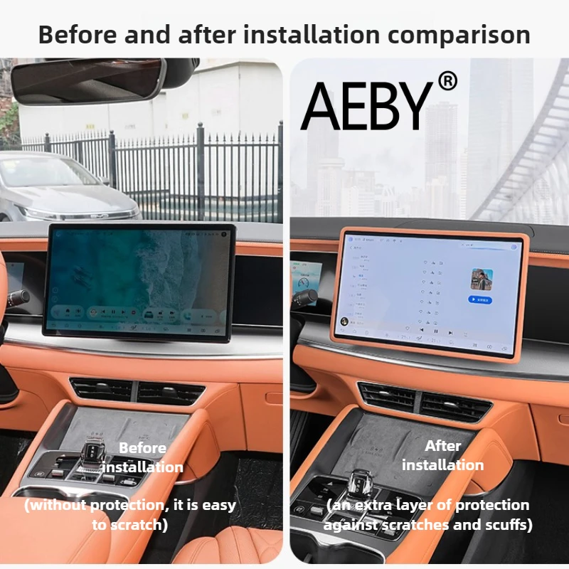 AEBY ل BYD Sealion 7 2024 واقي للشاشة غطاء سيليكون مضاد للخدش HD واضح مرن فيلم شاشة الكريستال السائل واقية #4
