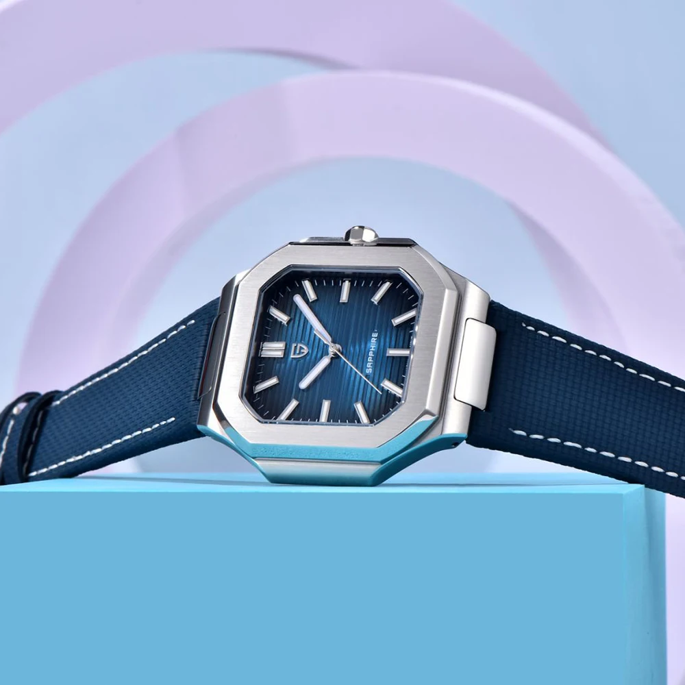 2026 Top PAGANI DESIGN Sports Retro Leather Watch Luxury Japan VH31 Quartz Watch Fashion Square Business Gift Watches for Men
