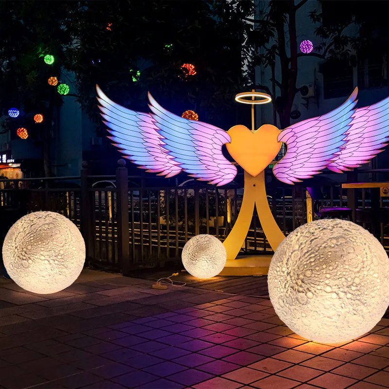 12/15/20/25cm LED Glow Round Ball Night Lights Battery Powered Remote 16 Colors Garden Landscape Lawn Lamps Indoor Outdoor Decor