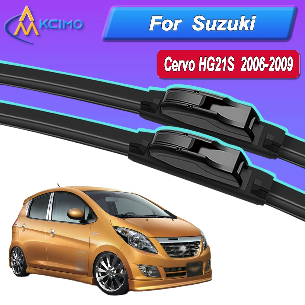 

Silicone Car Wiper Blades for Suzuki Cervo HG21S 2006-2009 - All Weather Silent Wiper Blades, Quick Release Clip