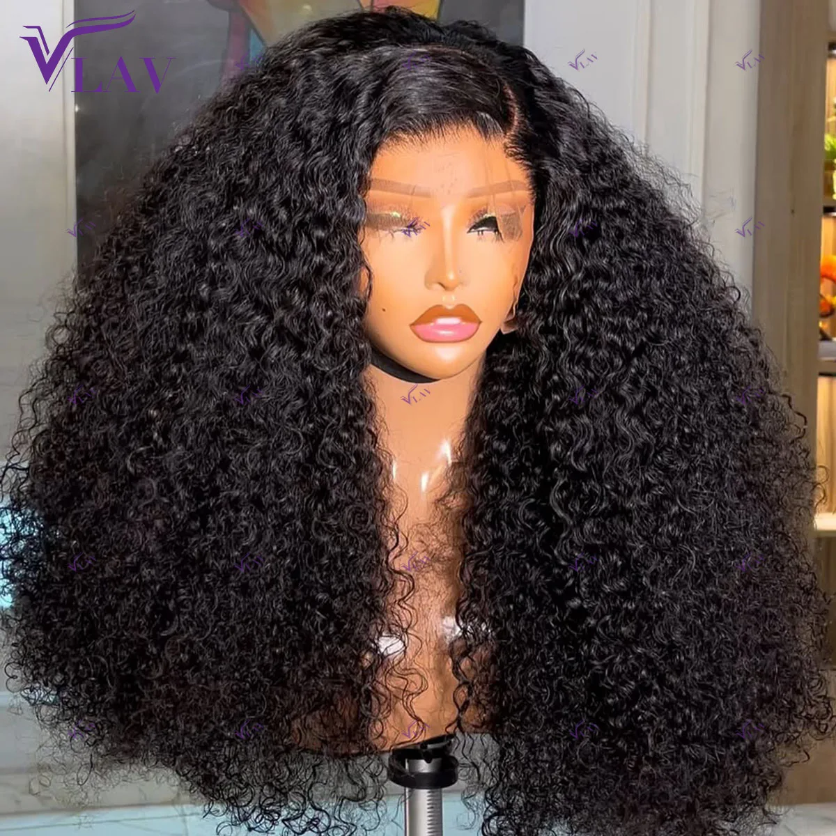 

Glueless Curly 400 Density 360 HD Transparent Lace Wig For Women Wigs Human Hair PrePlucked Kinky 13×4/13×6 HD Lace Frontal Wigs