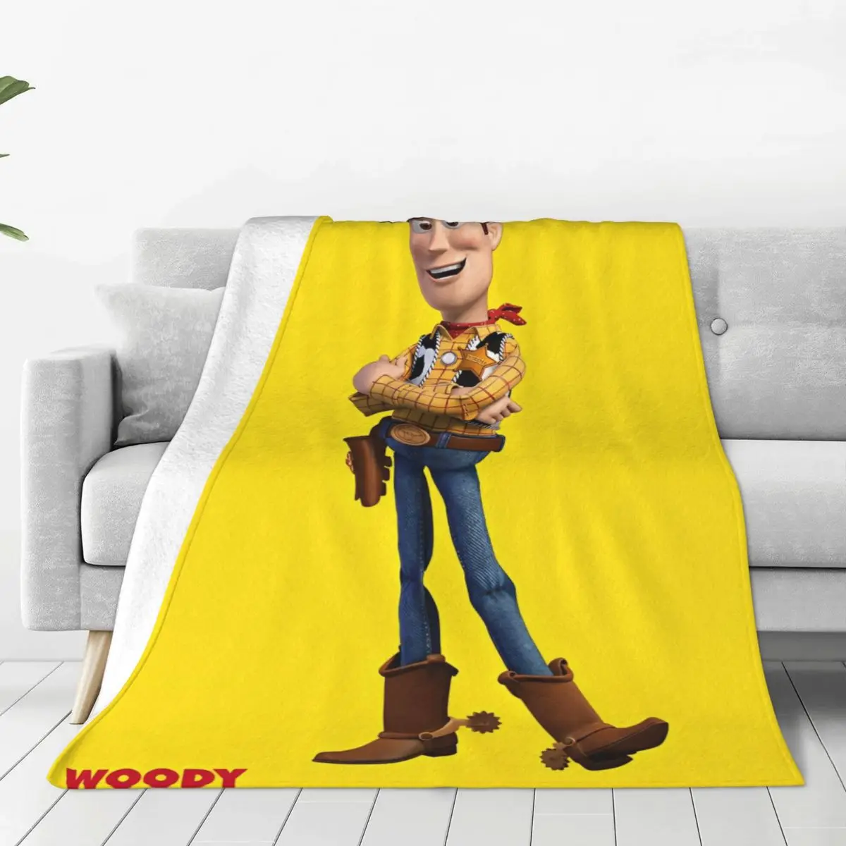 Toy Story Woody Blanket Airplane Travel Flannel Throw Blanket For Couch Bed Warm Soft Custom Quality Bedspread Gift Idea