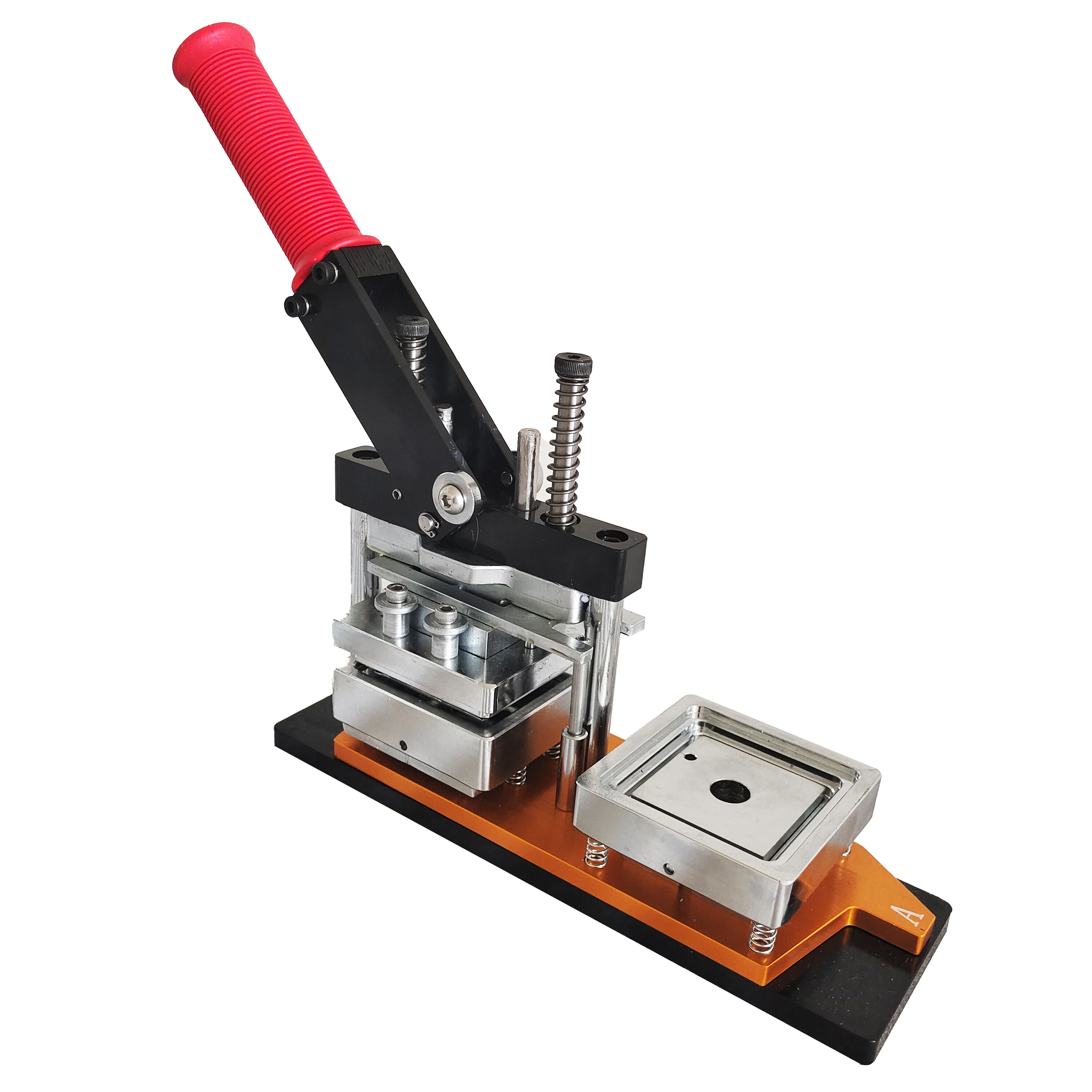 Ímã de geladeira de prensa manual por atacado de 63,5 * 63,5 mm que faz a máquina e ímãs personalizados