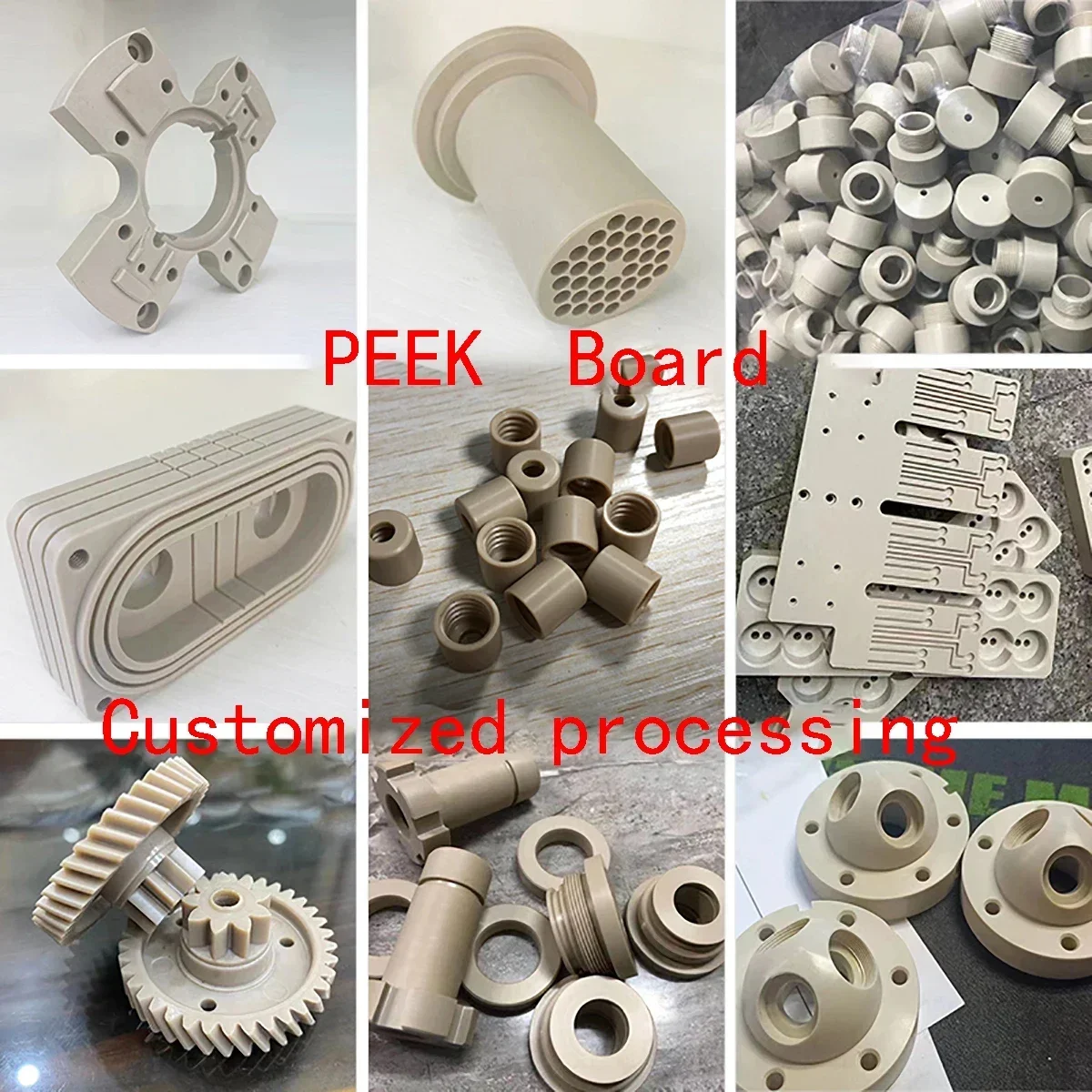 3-20mm PEEK Sheet Polyetheretherketone Board Strip PEEK Plate High Temperature Resistant Engineering Plastic 50x50 50x100 50x150