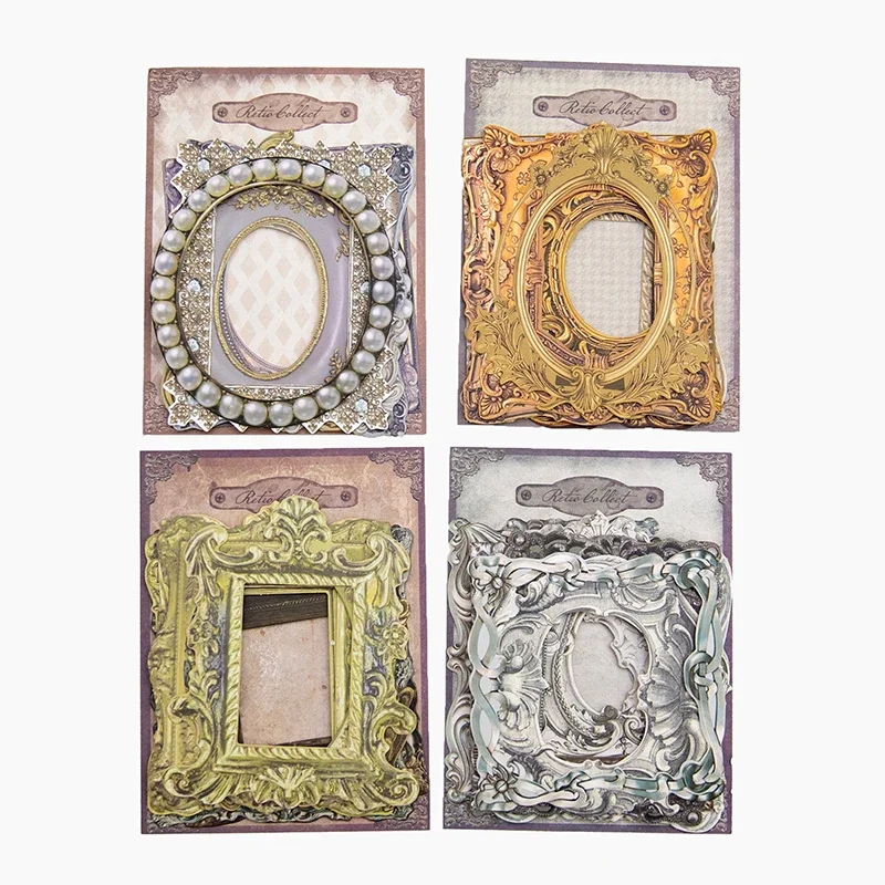 Handwriting Material Pack para Handwriting Handbook, Retro Border Notebooks, Base Writing, Scrapbook Cut, Clássico, 10 Folhas, 150*85mm