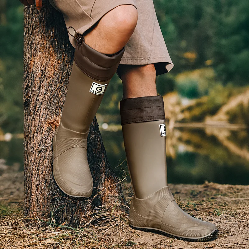 

Foldable Unisex Rain Boots Parent-Child Version Rainforest Hiking Men's Anti-slip Waterproof Shoes Comfortable Spring Autumn ...