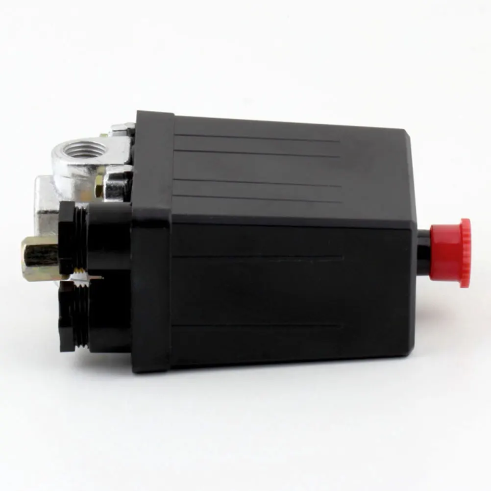 

1pc 220V 90-125Psi 0.5-0.8Mpa Air Compressor Switch Four Hole Vertical Auto Pressure Control For Home Studio Use Air Pressure