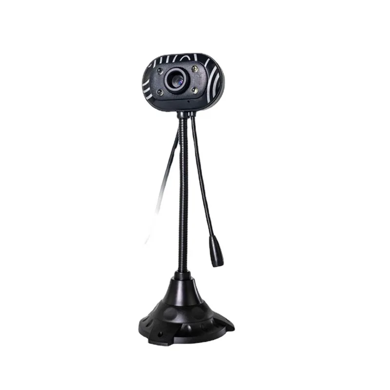 HD Webcam CMOS USB 2.0 Wired Computer 480P Web Camera With LED Fill Light Built-in Microphone for Desktop Computer Notebook PC