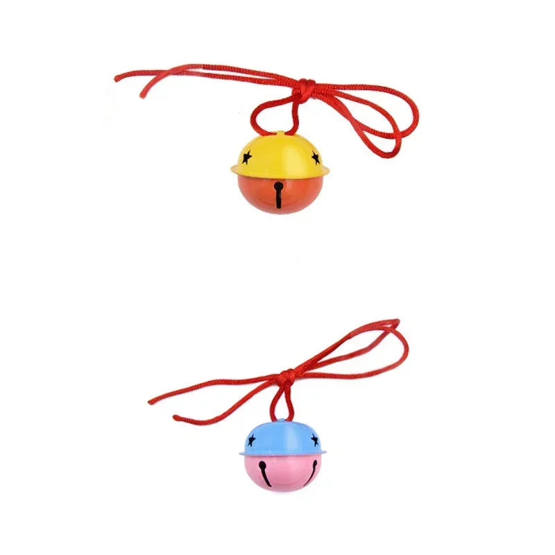 Cat Red Rope Collar with Jingle Bell Random Color Two-color Pet Cat&Dog Collar Decorative Supply