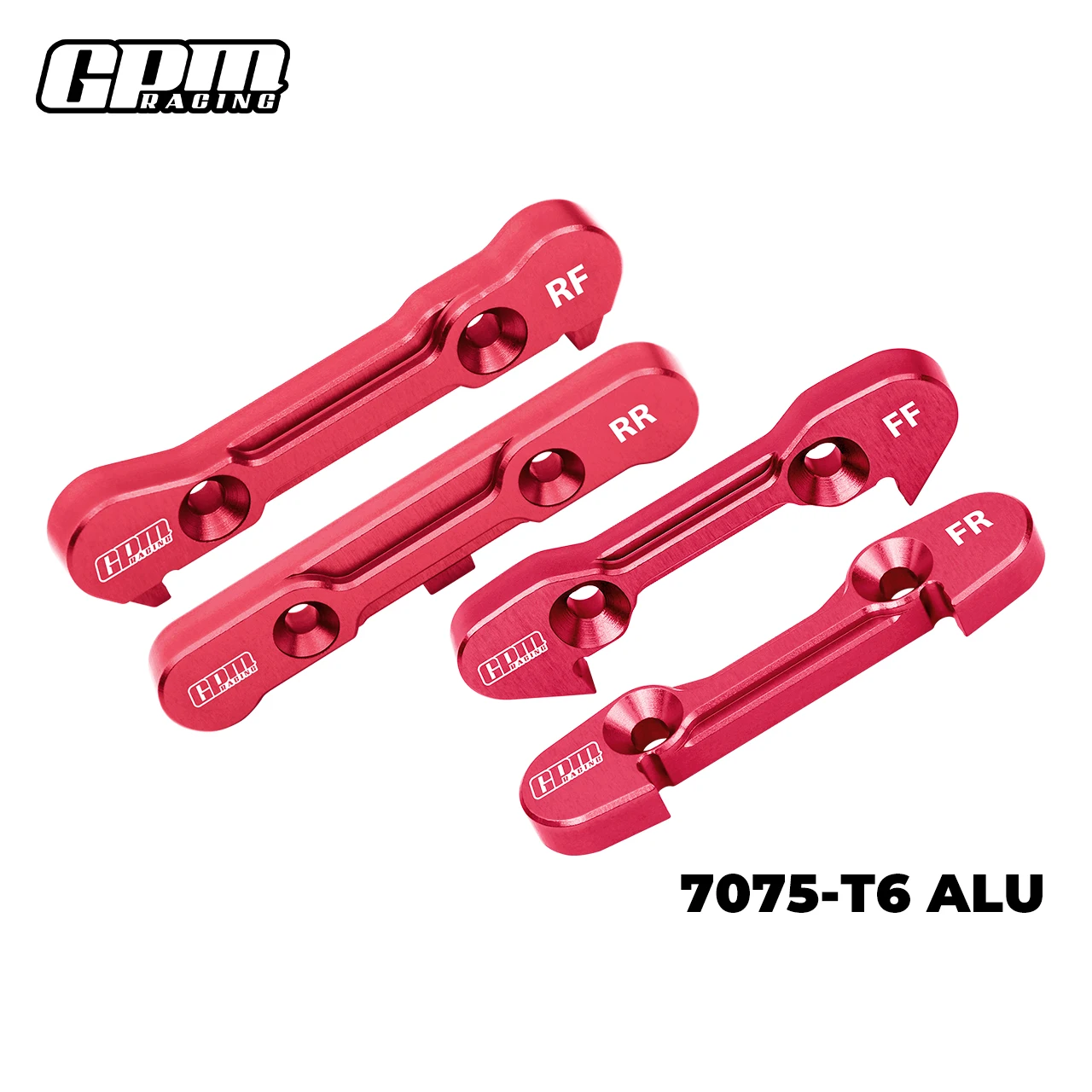 Soporte de suspensión inferior GPM 7075 aleación F & R LOSI 1/6 8IGHT-X Lasernut 8XE 8XTE LOS04019