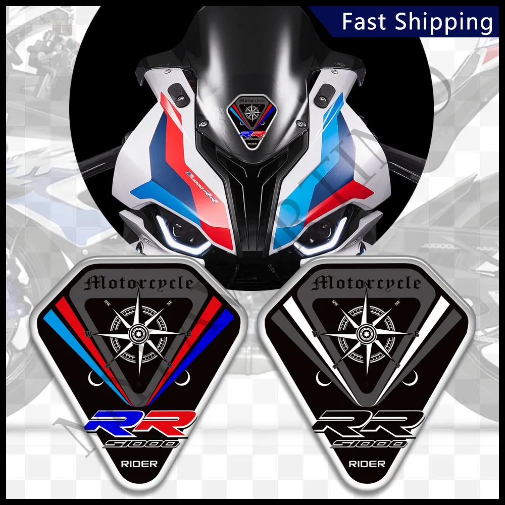 For BMW S1000RR S 1000 RR S1000 M M1000RR Motorcycle Tank Knee Pad Side Grips Gas Fuel Oil Protection Stickers Wind Deflector