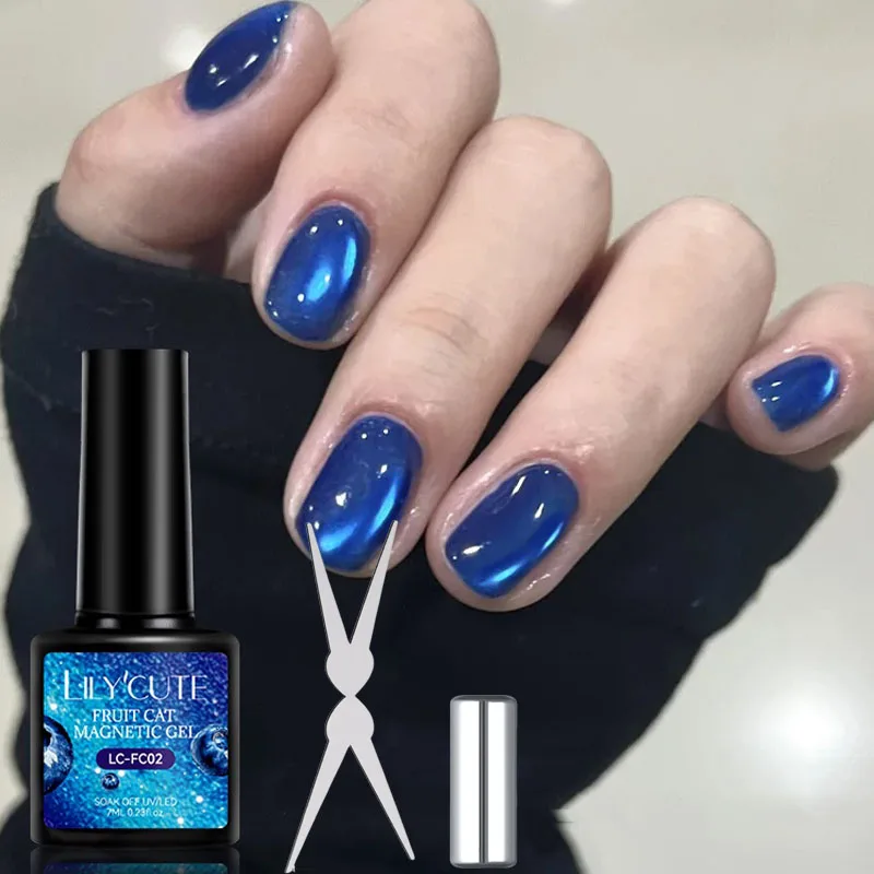 3 unids/set 7ml guayaba ojo de gato esmalte de uñas magnético Gel y arte de uñas ojo de gato varilla magnética barnices de manicura pegamento UV/LED de larga duración