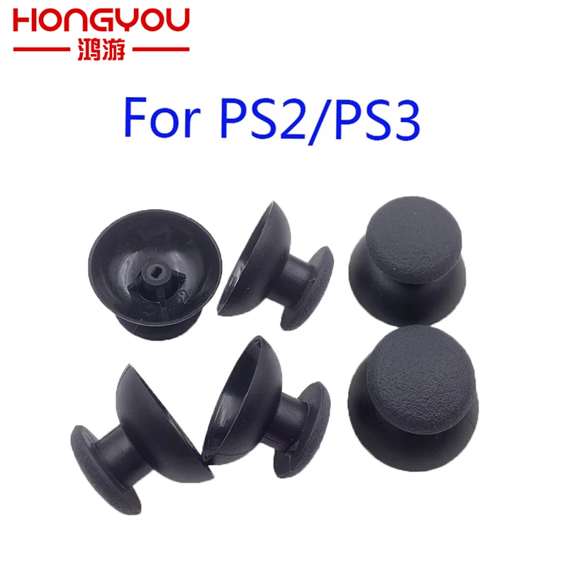 2 قطعة عصا التحكم التناظرية Thumbstick غطاء مطاطي لوحدة تحكم Sony PS2 PS3 PlayStation 3