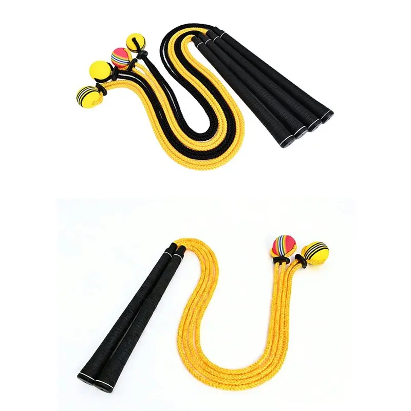 XSXS-Golf Rope Swing Trainer & Aid - Elevate Speed Tempo Flexibility All-Level Warm-Up For Stronger Swings Black