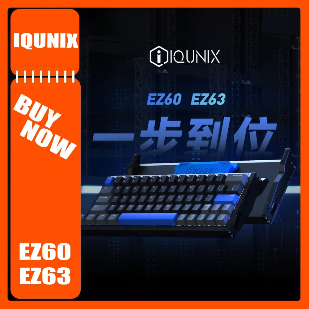 IQUNIX EZ63 EZ60 Magnetic Axis Keyboard Aluminium Alloy RGB Wired 8K Customization Gaming Keyboard 61keys 64keys Gasket RGB