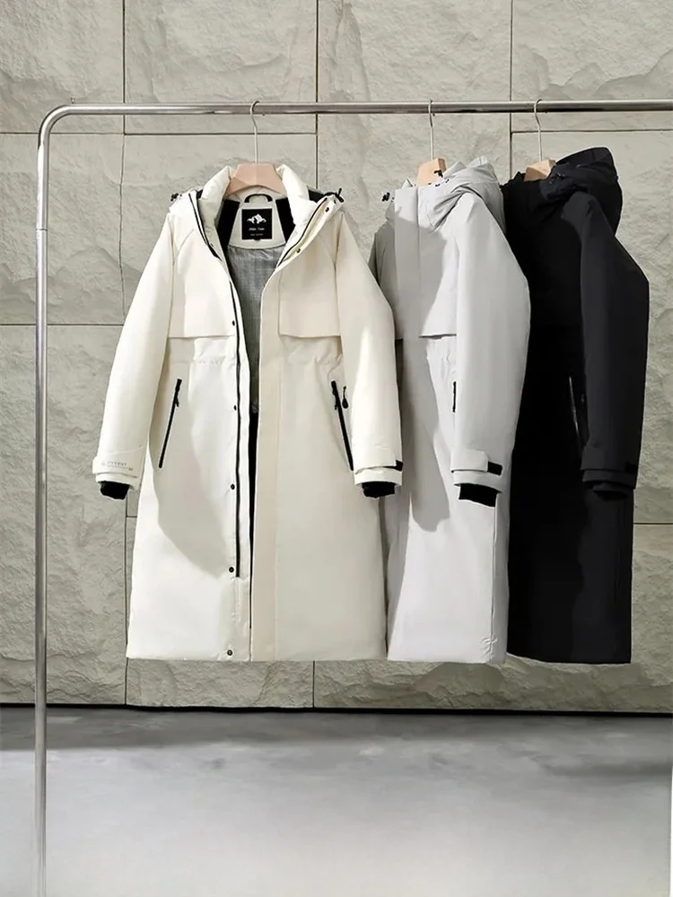 

Женская длинная пуховая куртка Arctic Exploration Platinum Series 20 ℃ Морозостойкая термоотражающая повседневная куртка из гусиного пуха