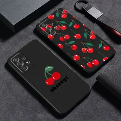 Fruits Pink Cherry Case for Samsung Galaxy A34 A33 A72 A12 A14 A53 A23 A24 A42 A32 A22 A54 A13 A73 A11 A21s A52 Cover