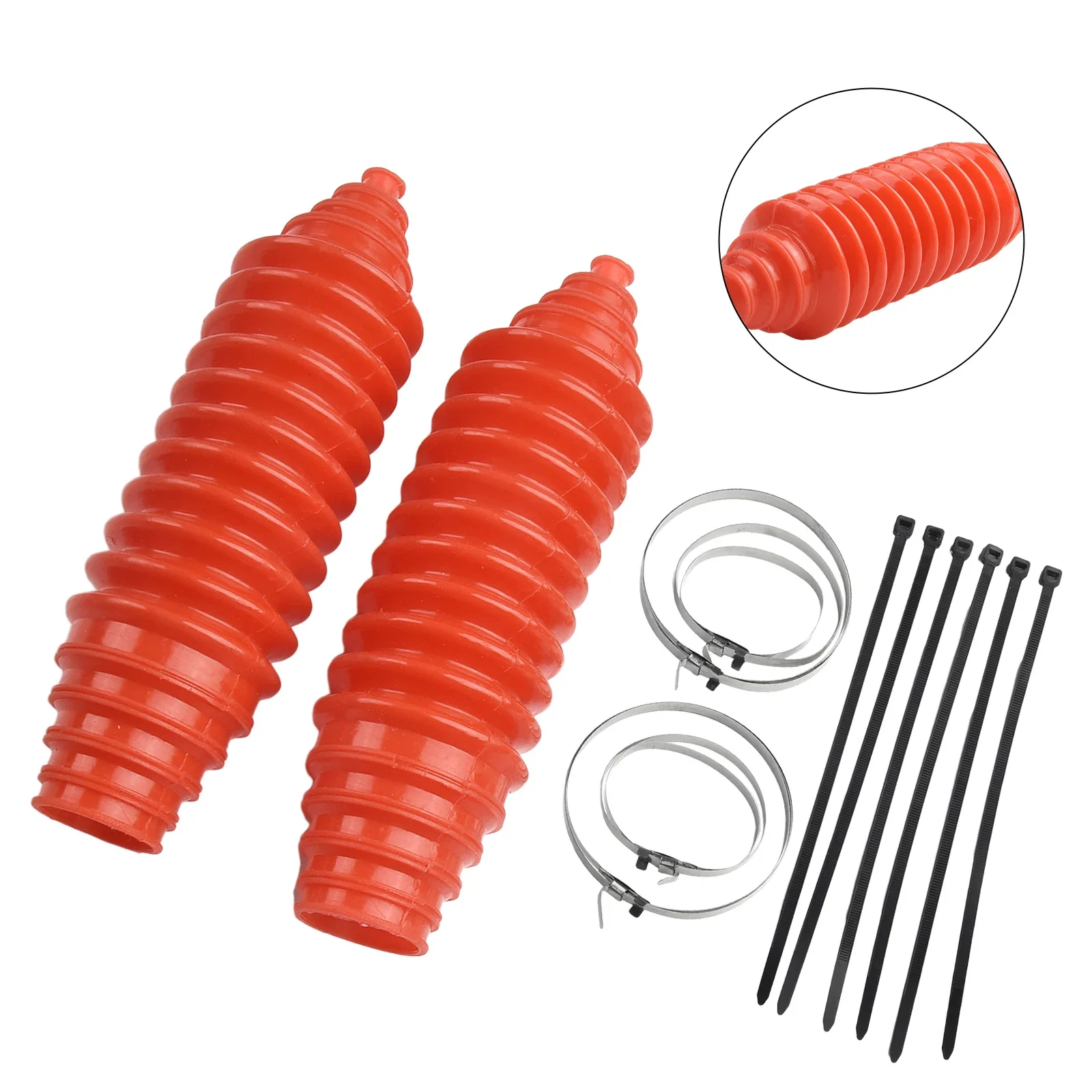 

2 Set Universal Silicone Rack And Pinion Steering Boot Pinion Boot Gaiter Kit CV Boot Kit For All Cars Gaiter Pinion Boots