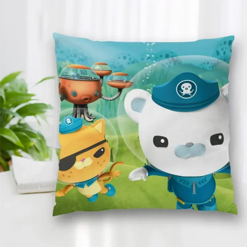 

Новинка, Octonauts, Мультяшные подушки, Наволочки на молнии для спальни, подушки для дивана, подушки, Наволочки