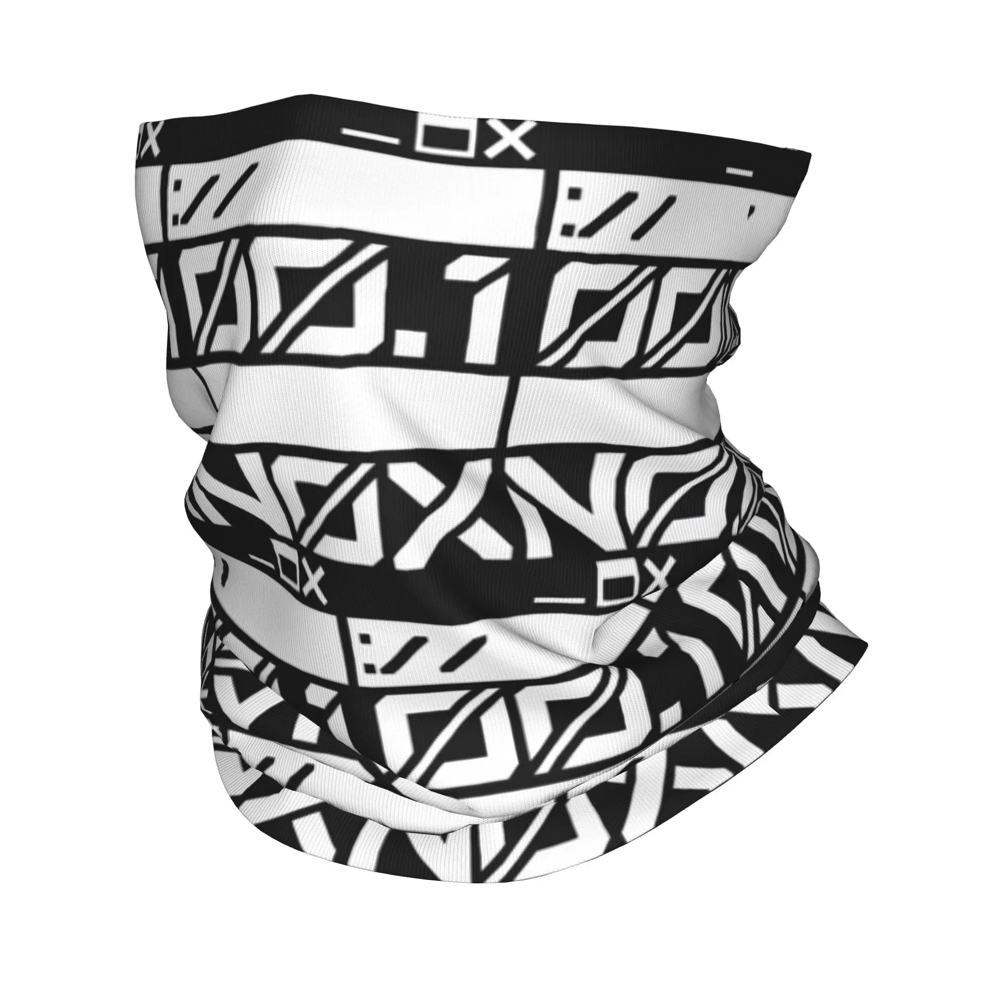 Custom Japanese Techwear Industrial Pattern Urban Neck Gaiter Women Men Windproof Winter  Bandana Scarf for Ski