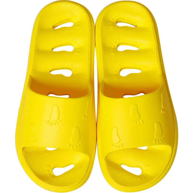 Unisex Summer Indoor Floor Non-slip Slippers Couple Family Women Men Hotel Bathroom Bath Massage Sandal Water Leakage Slides