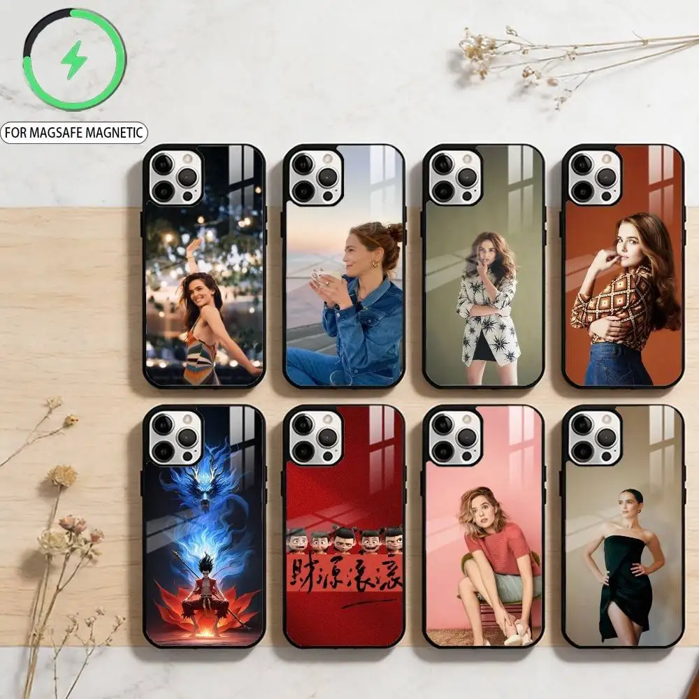 

GOOD Actress Zoey Deutch Phone Case For iPhone17,16,15,14,13,12,11 Plus,Pro Max Magnetic For Magsafe Wireless Charging