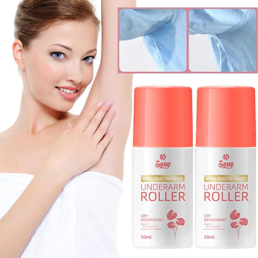 50ml Antiperspi Roll On desodorantes fuertes y cómodos a prueba de sudor loción antisudor cuidado de la piel fresco de las axilas inodoro