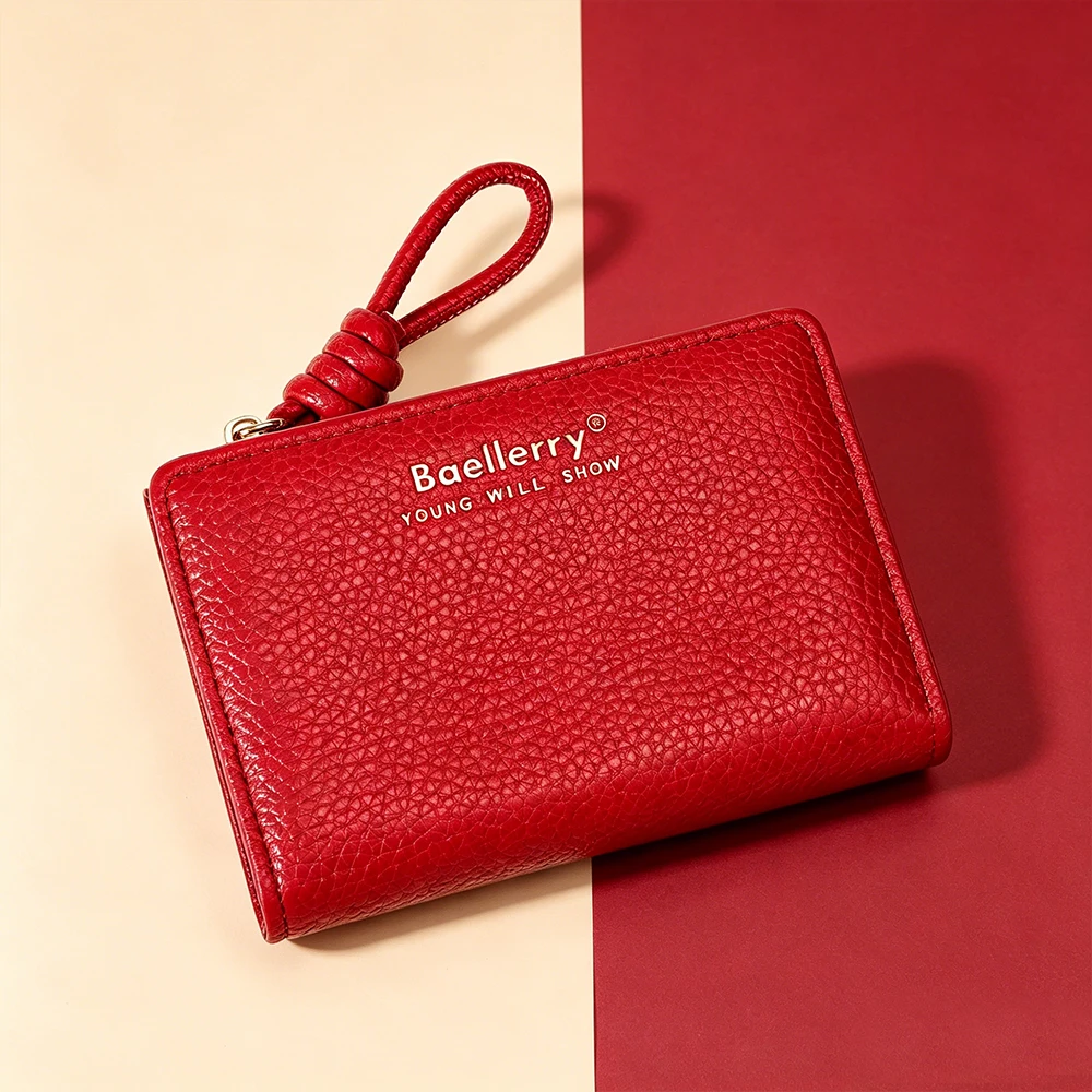 New Simple Short Women's Wallet Big Capacity Card Clips Female Zipper Coin Purse Photo Holder High Quality Wallet for Girls