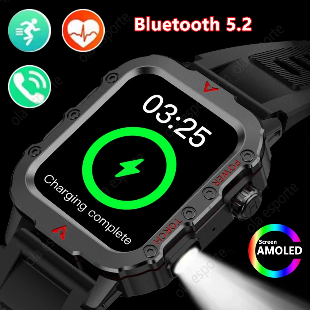 

Для Android IOS Смарт-часы Водонепроницаемый HD AMOLED-экран Bluetooth-вызов Смарт-часы Монитор здоровья 100 + спортивные режимы Спортивные часы