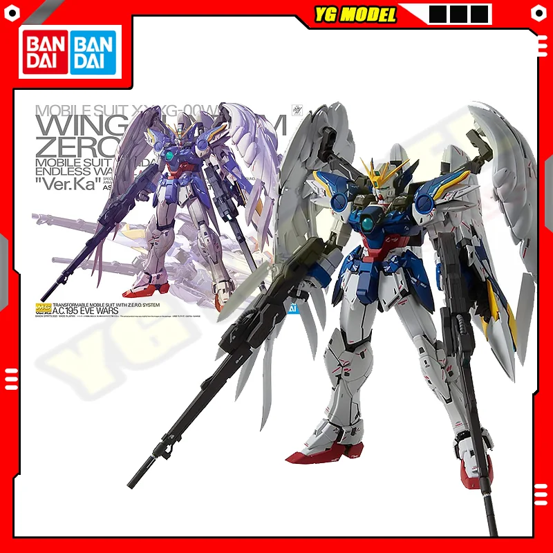 BANDAI Wing Gundam Zero EW Ver. Ka MG 1/100 Edition Standard Model Kit Assembly Strike Freedom Unicorn Action Figures Original