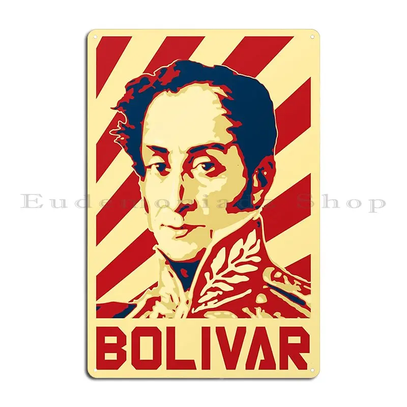 Simon Boliviar Venezuela Metal Plaque Vintage Customize Customize Create Cinema Tin Sign Poster