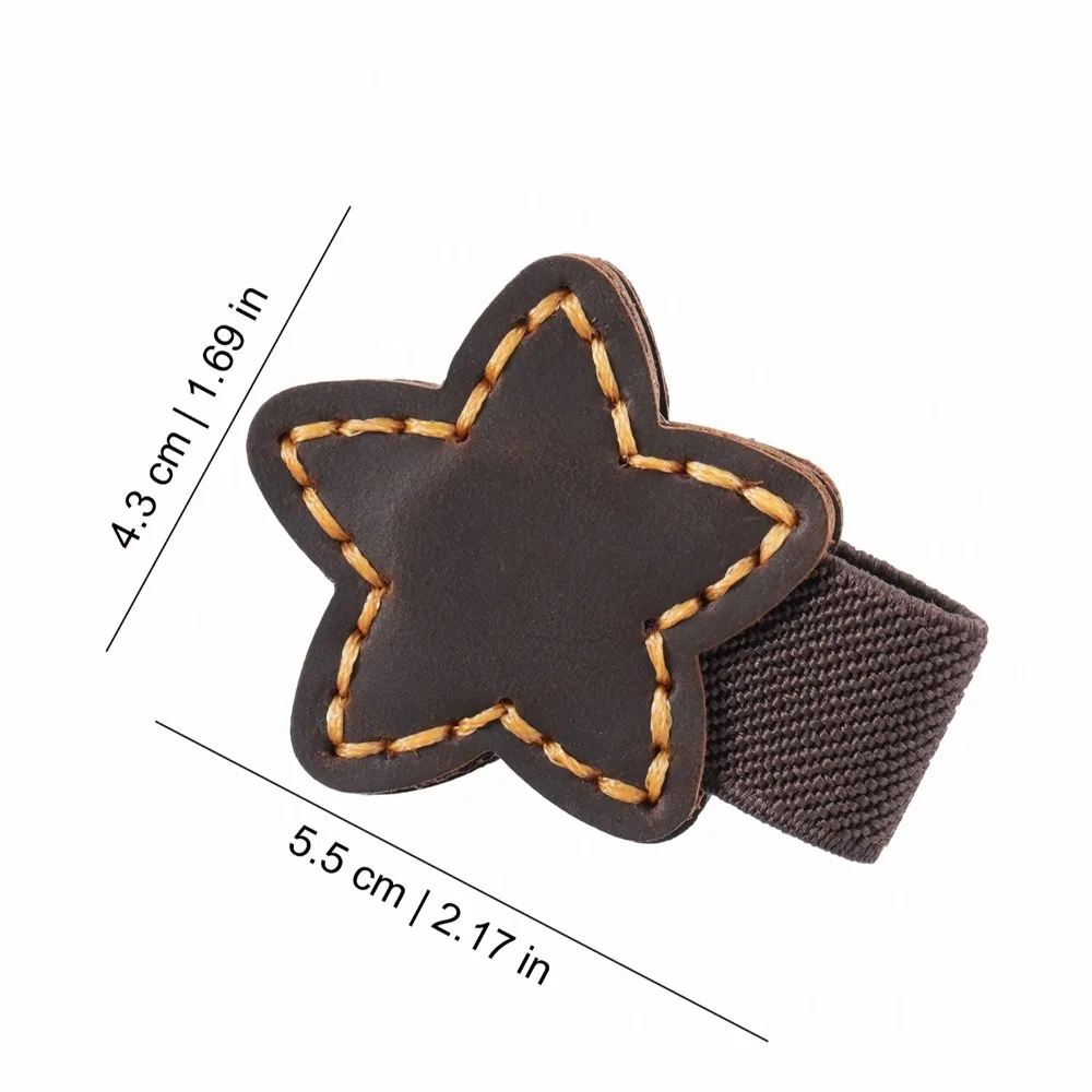 Genuine Leather Magnetic Bookmark Clip Multifunctional Book Markers Holder Accessory Double-Sided Book Pages Divider Stationery