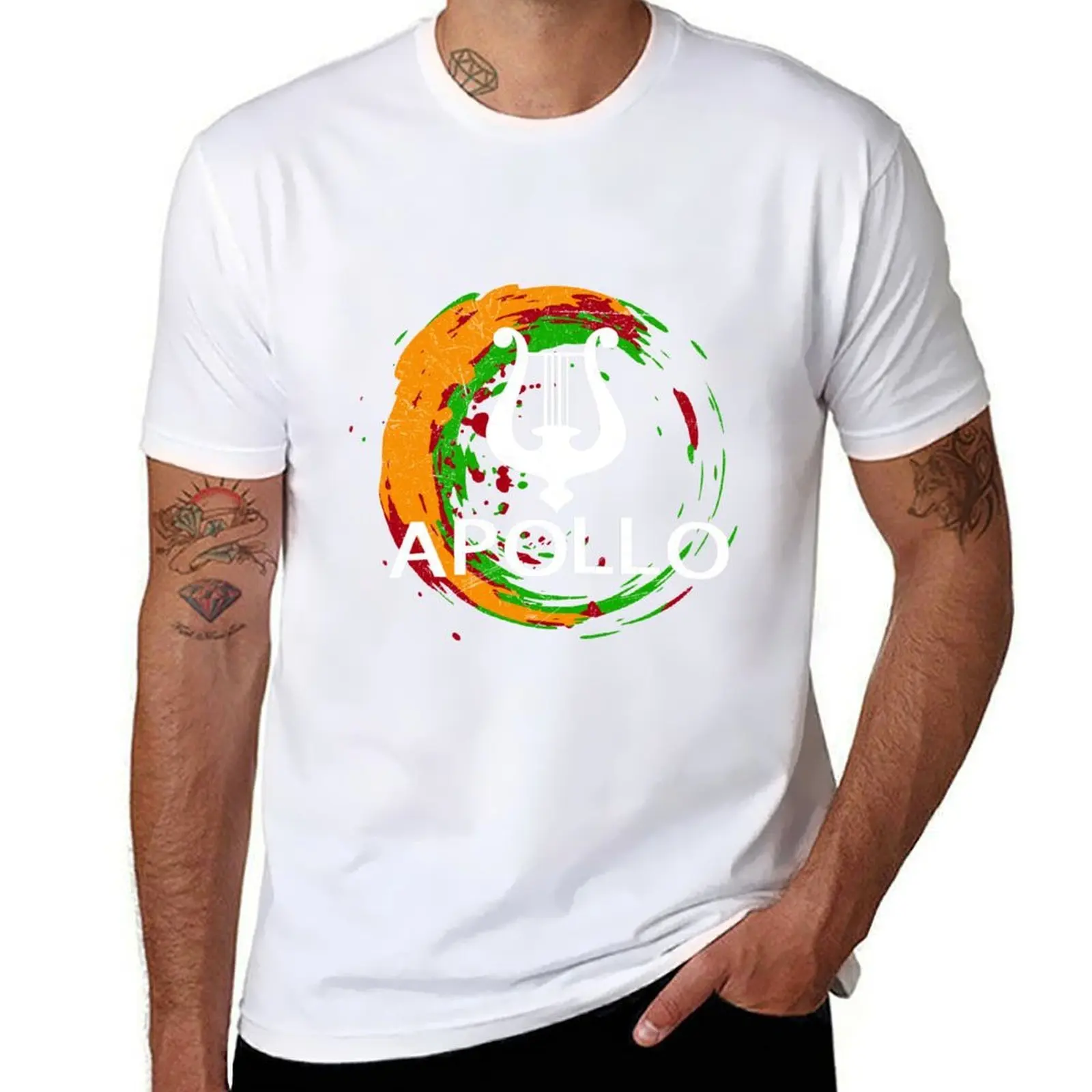 

Greek Symbol God Apollo Lyre Tattoo Design Gift T-Shirt funny t shirts cotton printed t shirts for man T-Shirt