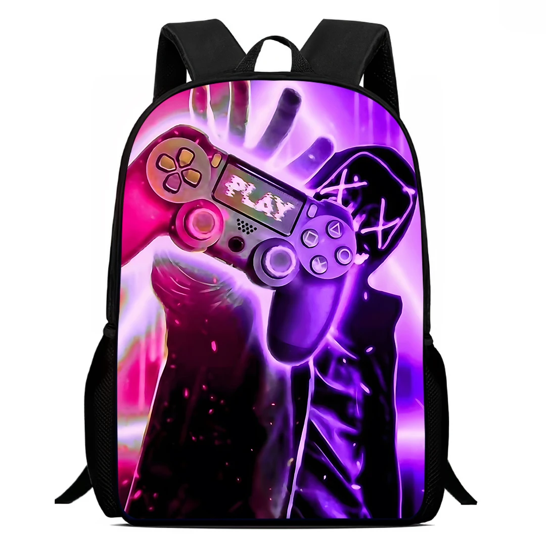 

Mochila Child School Backpack,Cartoon Game con-tro-ller School Bags for Boys,Durable &Light Weight Backpack for Kindergarteen