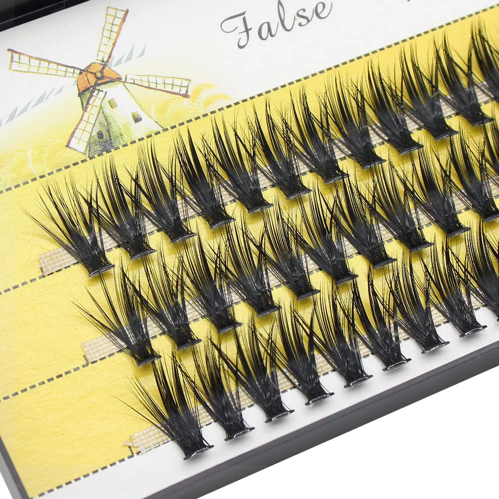 New Collection Fluffy 40D Eyelash Extension Mega Thick Natural Long Volume Effect Faux Makeup Lahses Bunche Individual Cilias