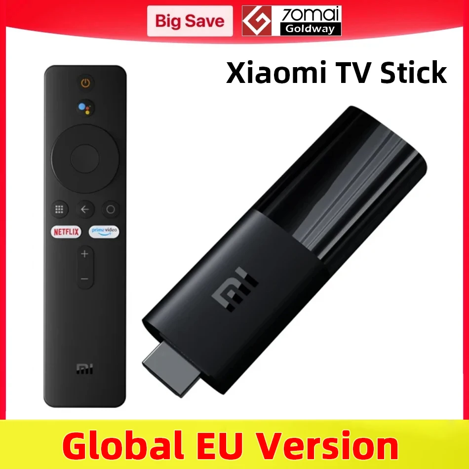 Xiaomi Mi TV Stick смартфон, экран 9,0 дюйма, четырёхъядерный, 1 ГБ ОЗУ 8 Гб ПЗУ