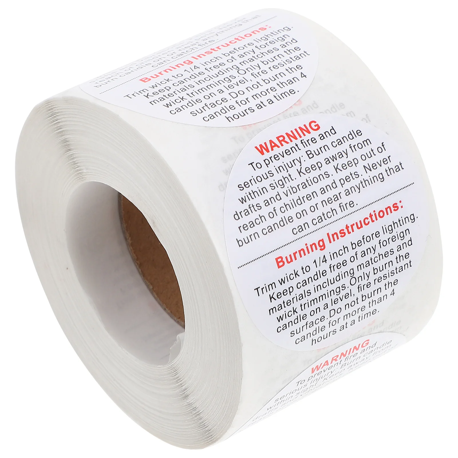 

Warning Labels Self-Adhesive Decals Eye-Catching Design Premium Quality for Candles Wax Melting Warning Labels