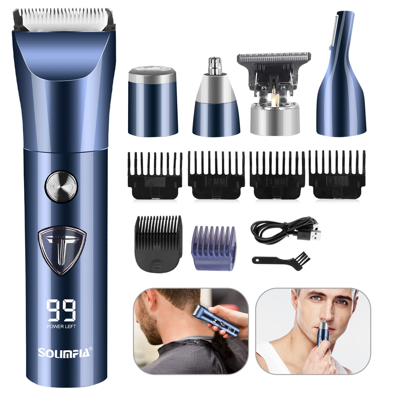Men'S Grooming Hair And Body Wash - Solimpia Professional Hair Clipper Trimmer Groin