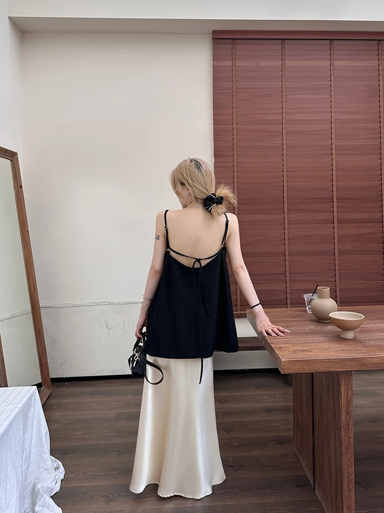 

Тайский жилет с открытыми плечами Tie Dye Svel, женский летний наряд, сексуальная одежда для девочек, свободный крой, цельный предмет средней длины