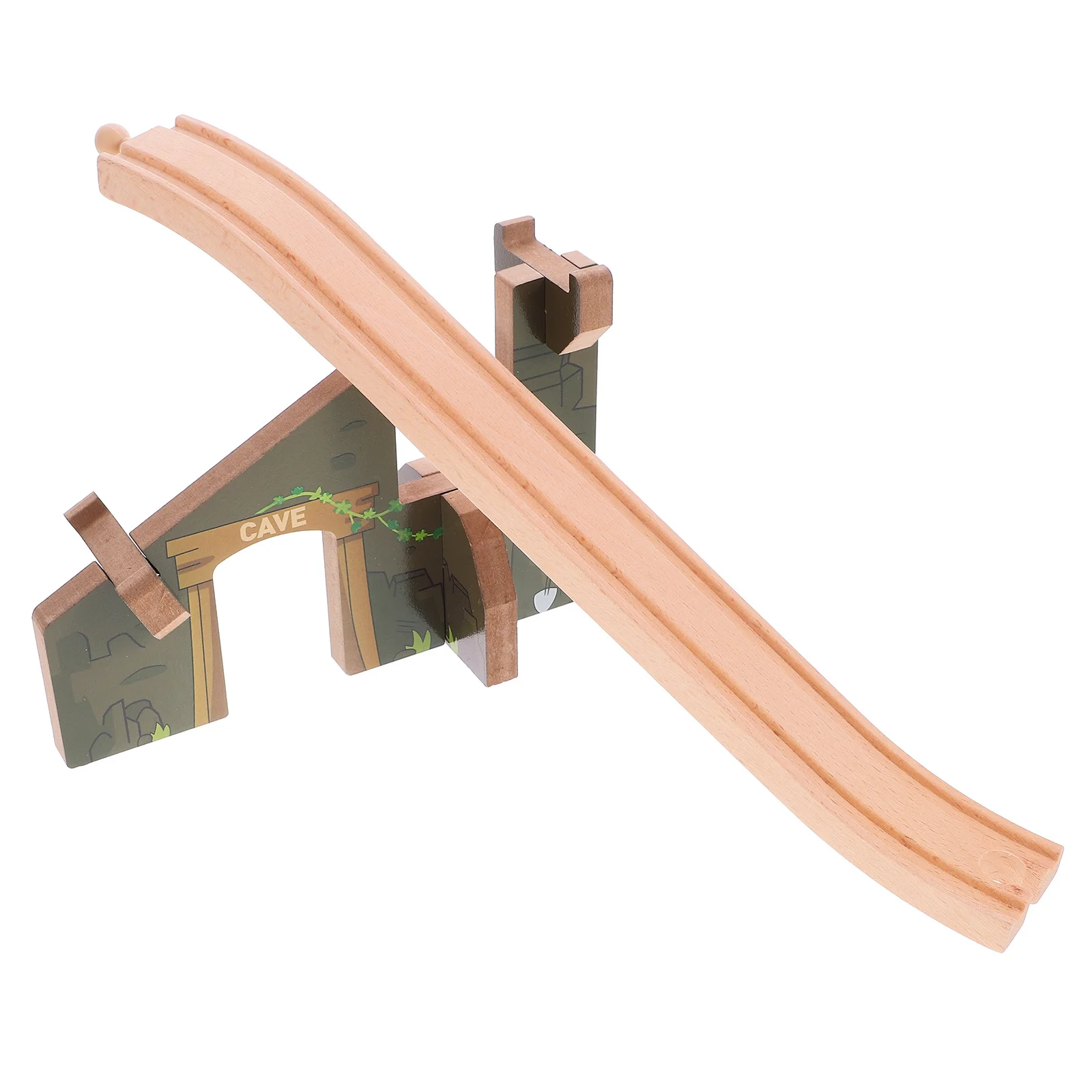 Houten treinbaan Educatieve bouwset voor creatief spel Accessoire voor de ontwikkeling van fijne motoriek