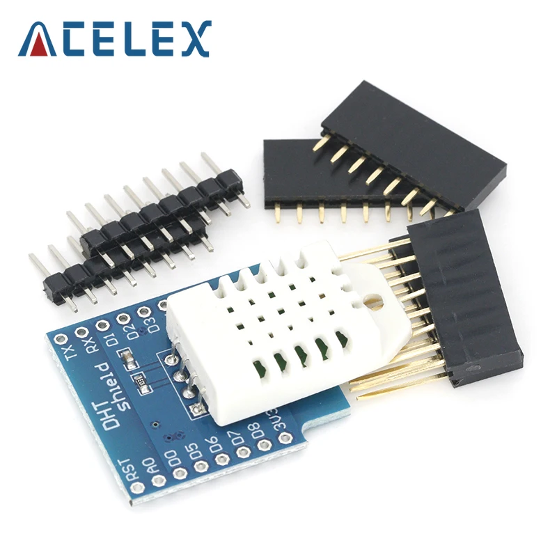 DHT22 Pro щит для WEMOS D1 mini DHT22 одношиновый цифровой модуль датчика температуры и влажности