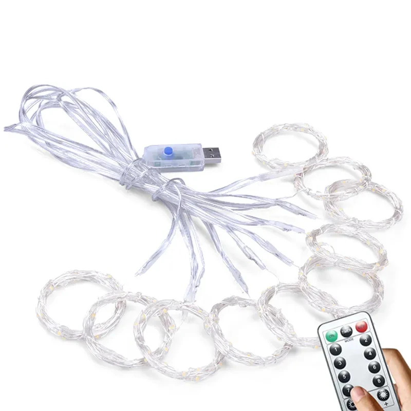 Imagem -06 - Led Fairy Light Decoração para o Natal Guirlandas Cortina Usb Estética Corda Casamento Estética Decoração 2024