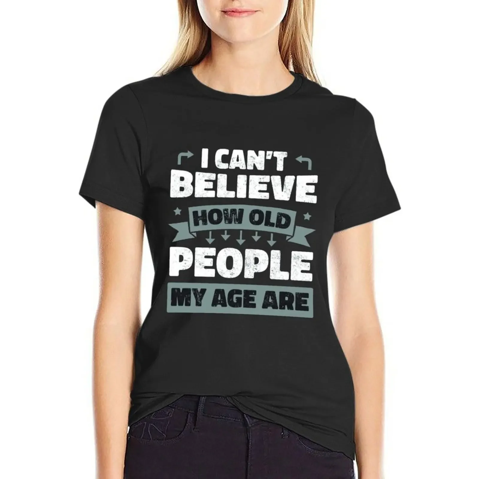 

Age is not how old you are T-Shirt quick-drying female vintage korean fashion t-shirt dress for Women plus size