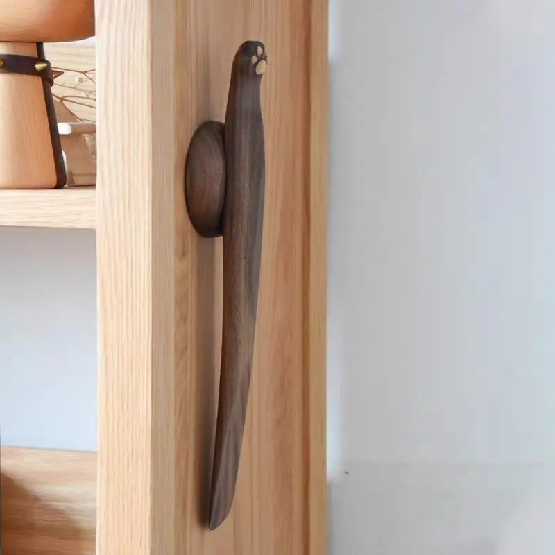  Claw Shoe Horn Walnut Wooden Long Handle No Bending Waist Shoe Insertion Home Use Shoe Helper Tool Easy to Wear Shoes