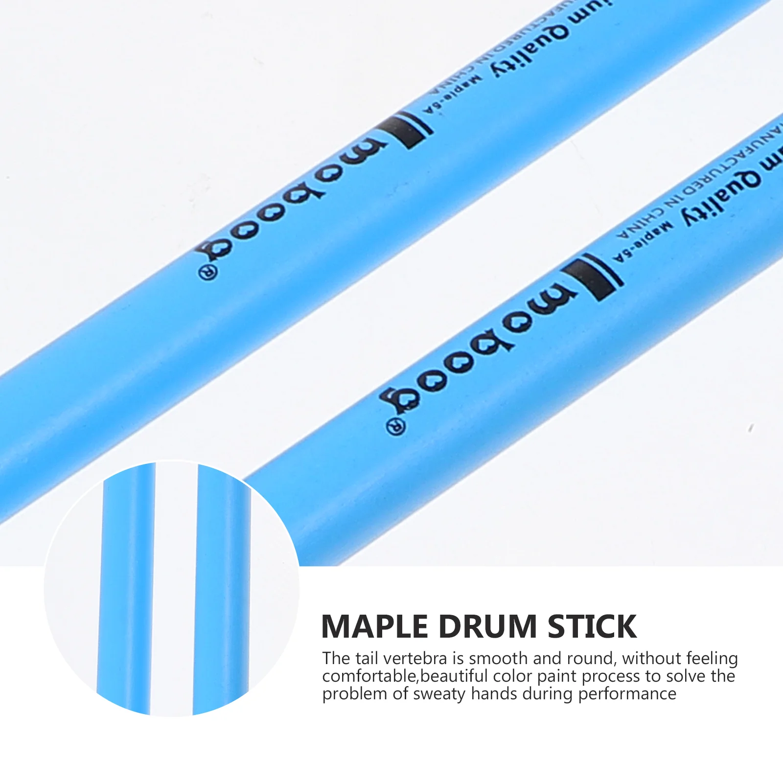 2 Pairs Maple Sticks Drumstick Drumsticks for 5b 5a Accessories Junior Non Slip Drumming Child Musical Chopsticks