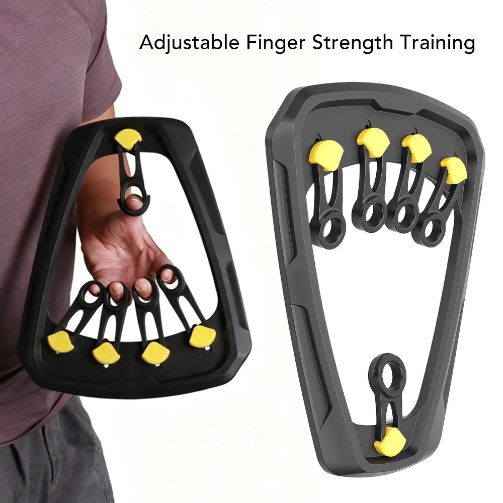 Durable Nylon Grip Strengthener Silicone Adjustable Finger Trainer High Elastic Ergonomic Finger Board Gym Exercise