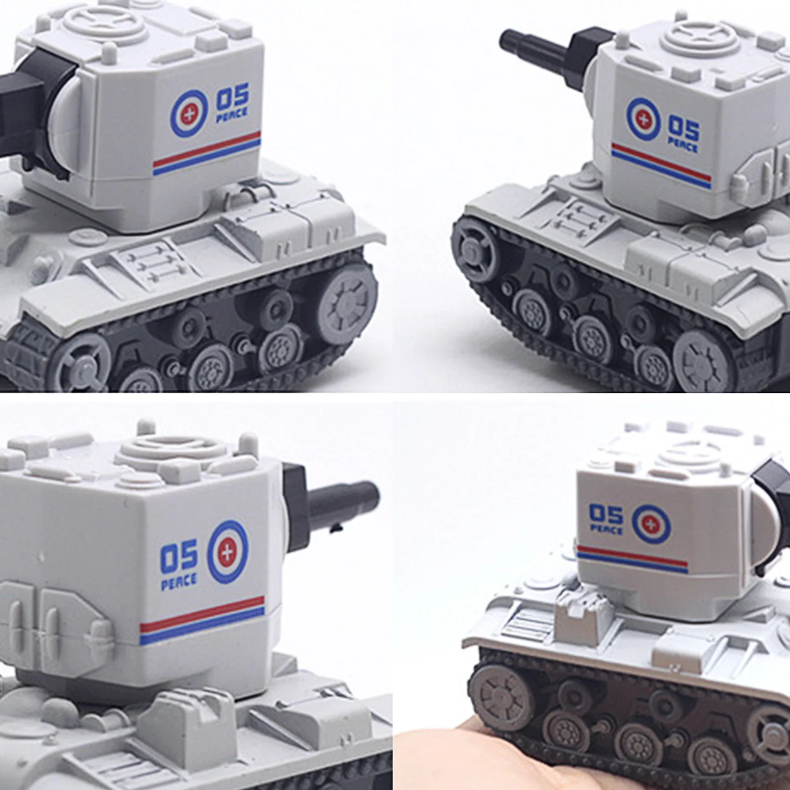 1:64 Mini Tank Model Trek Educatief Speelgoed Voertuig Model Tank Simulatie Collectie Geschenken Speelgoed Jongens