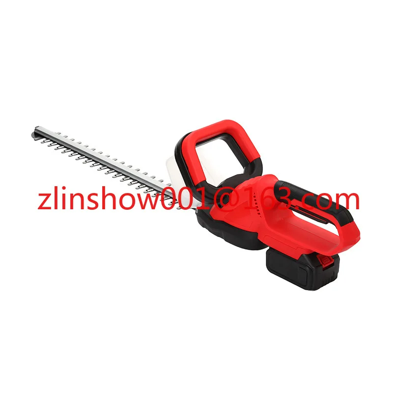 

Multifunctional Compatible Electric Hedge Trimmer Cordless Bush Trimmers Garden Battery Powered Hedge Trimmers-red