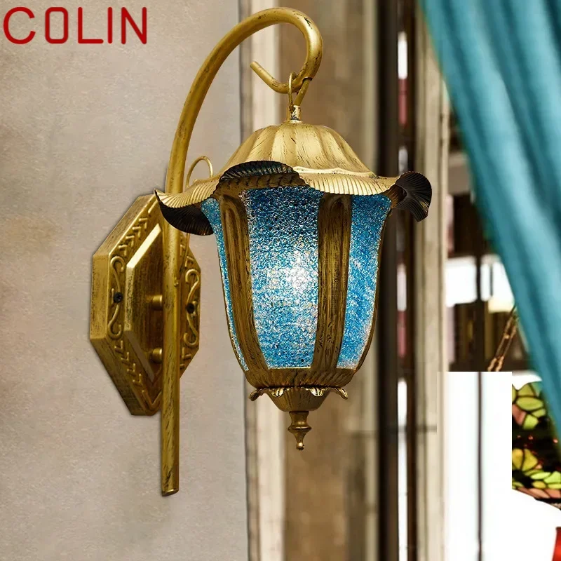 COLIN Southeast Bohemian Regional Style Indoor Wall Lamp LED Creative Glass Bedside Sconce Light for Home Bedroom